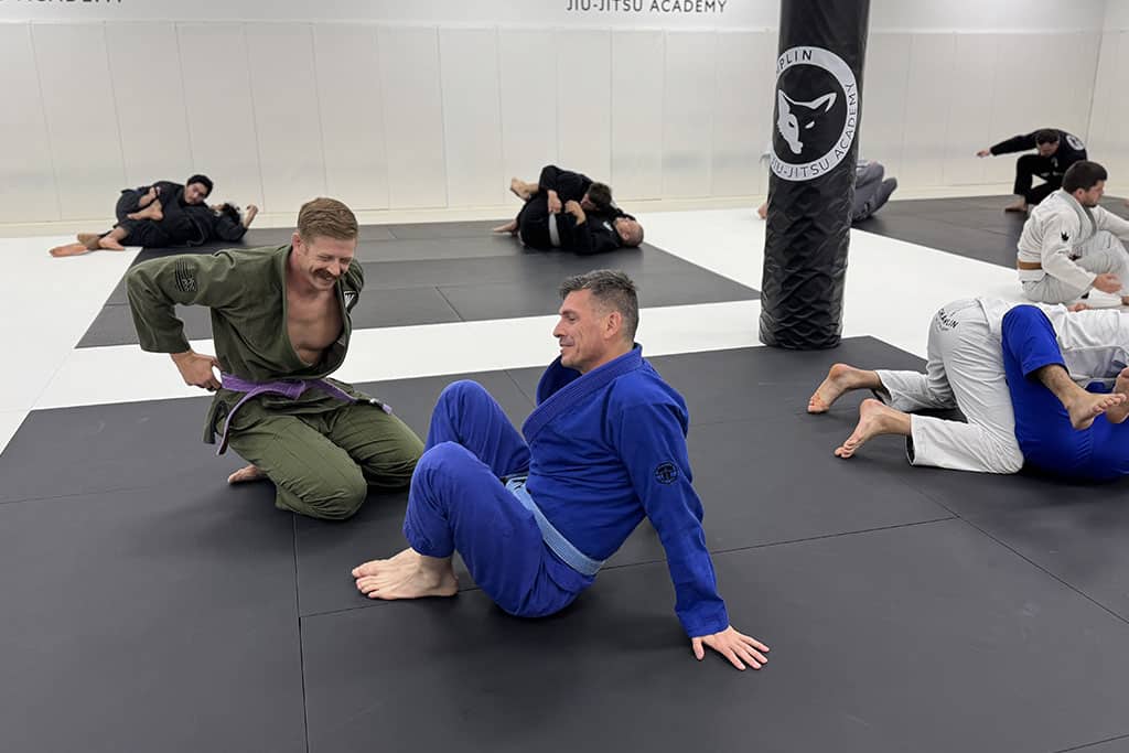 All Levels BJJ Students Practicing